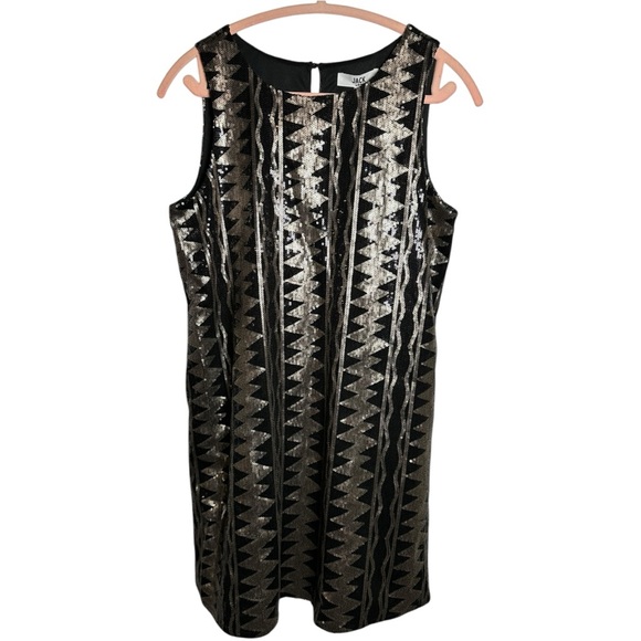 Jack by BB Dakota Dresses & Skirts - Jack by BB Dakota black and gold sequin sleeveless cocktail dress Medium NWT